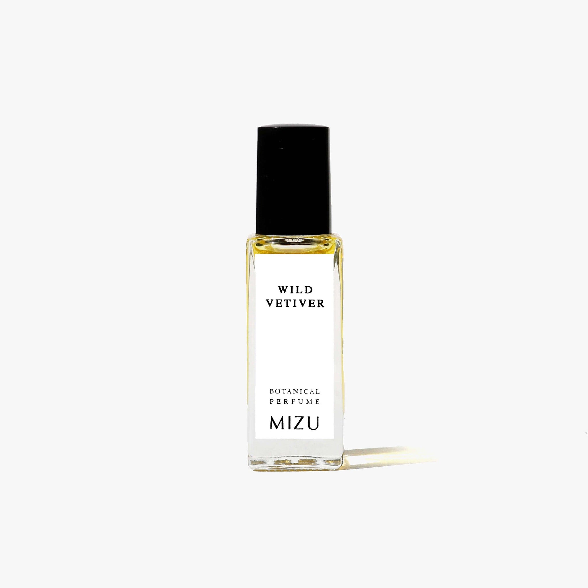 mizu botanical perfume wild vetiver bottle