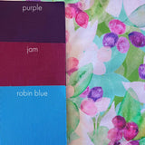 berry and branch | cotton sateen | swatch