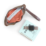 dingo + vintage brown | cash pack in dingo, showcasing interior cider lining