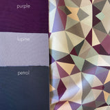 full scope purple & grey | swatch | cotton sateen
