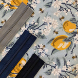 lemons and bees | cotton sateen | swatch