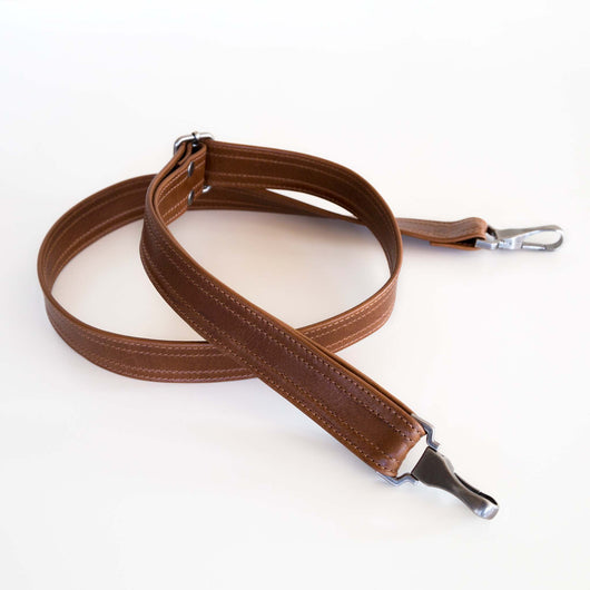 adjustable crossbody clip on strap removable leather saddle
