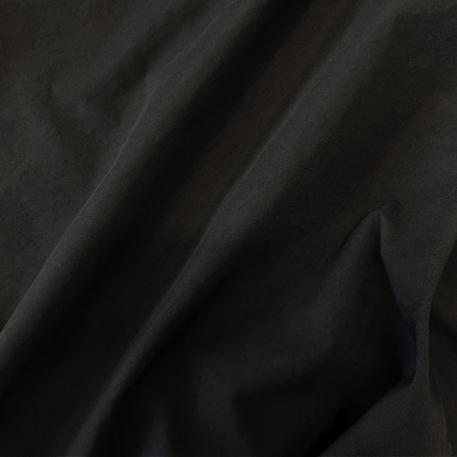 matte black japanese textured canvas blend | swatch