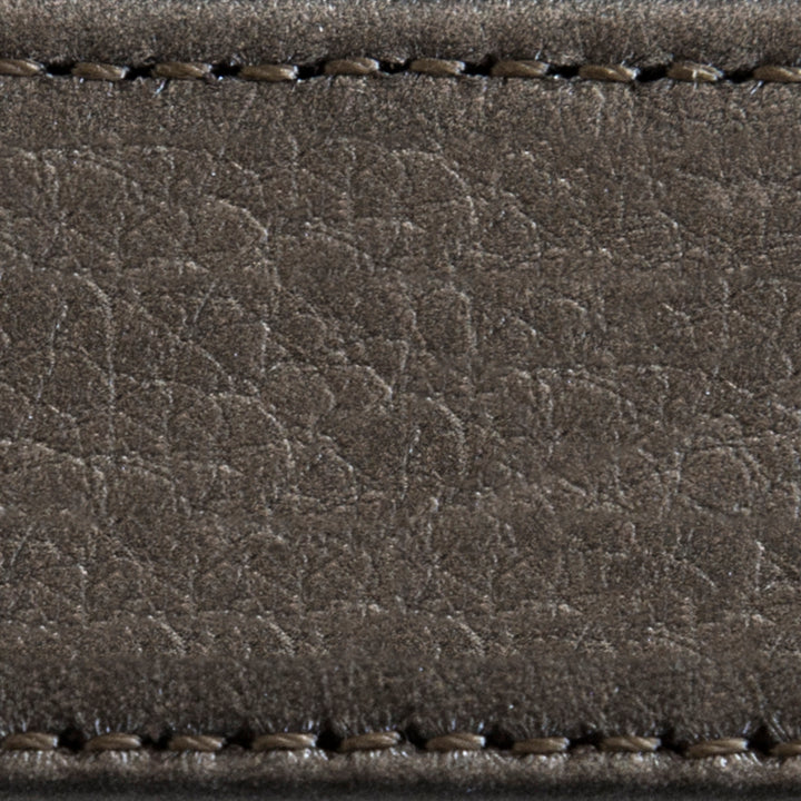 pewter strap | two stitch wide | swatch
