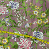 plum peek | swatch of plum peek with ruler in inches
