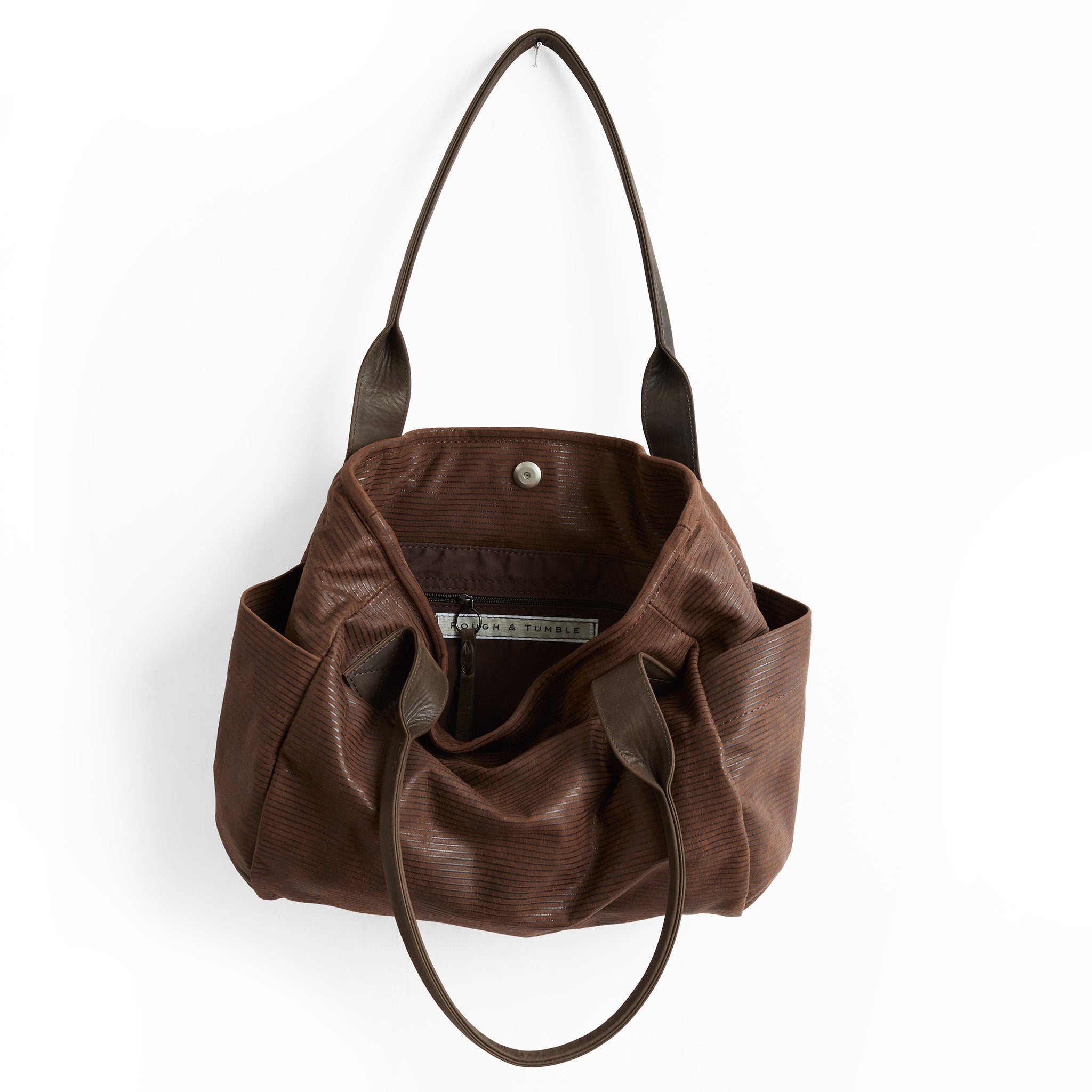bucket tote in corduroy