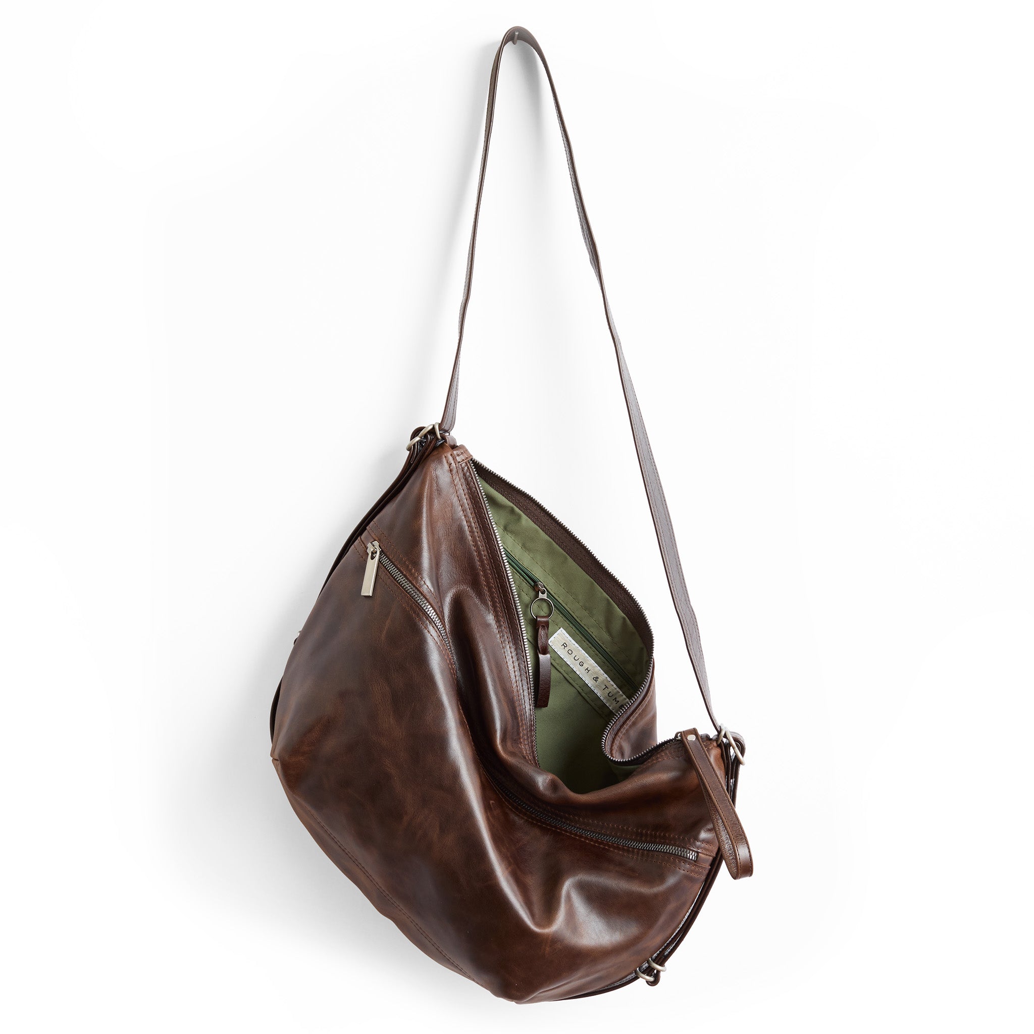 duffel single zip in bourbon