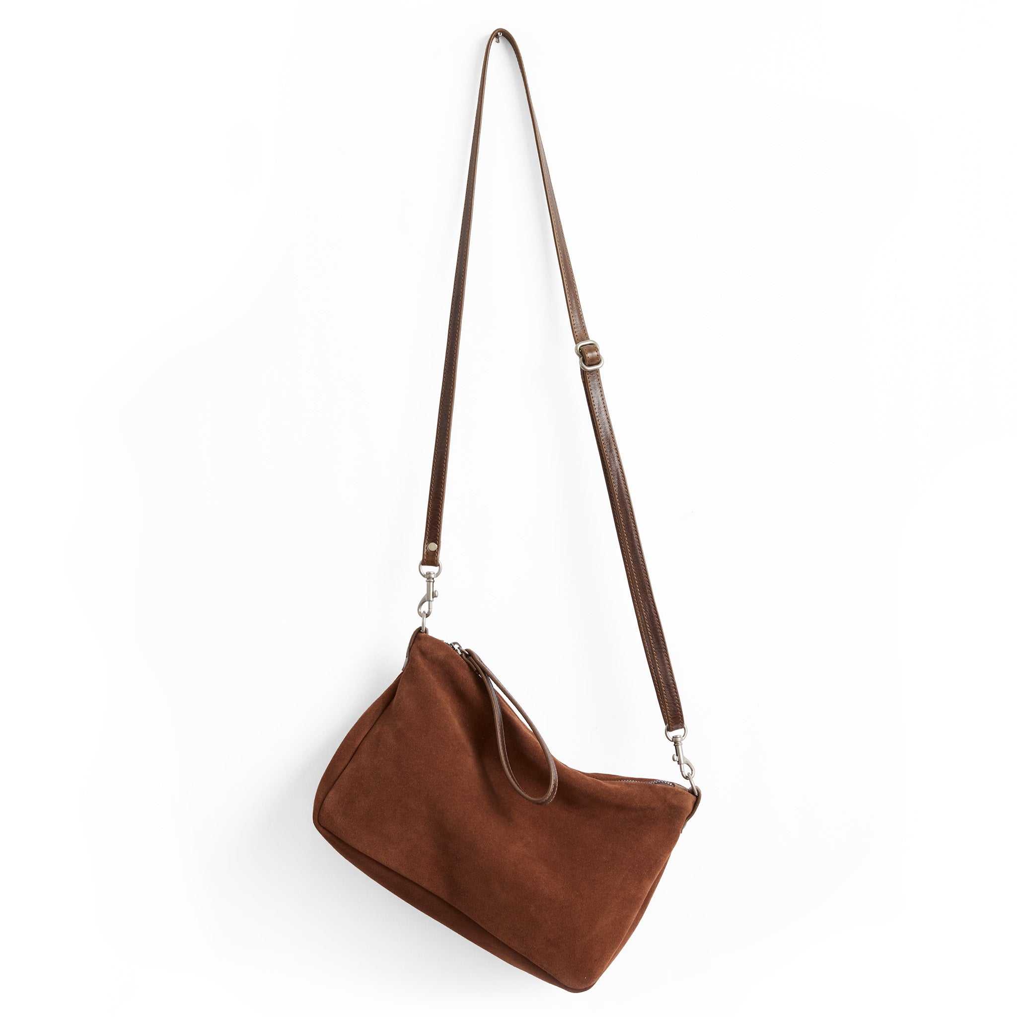 the scottie in tawny suede