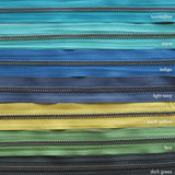 light navy | nickel | zipper swatch
