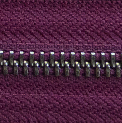 berry | nickel | zipper swatch