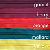 yellow | nylon | zipper swatch