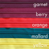 orange | nylon | zipper swatch