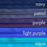 petrol | nylon | zipper swatch