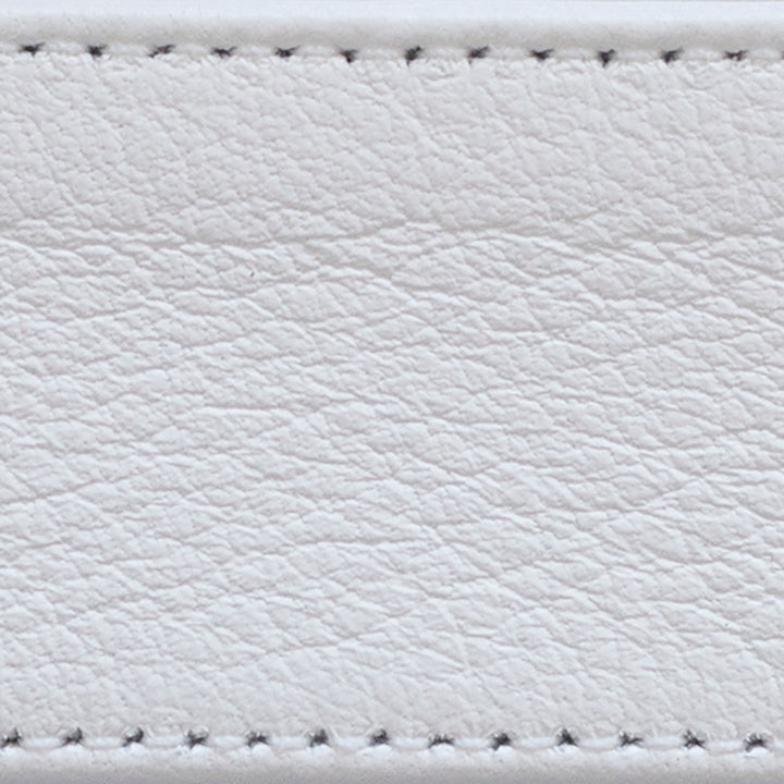 marina white strap | two-stitch wide | swatch